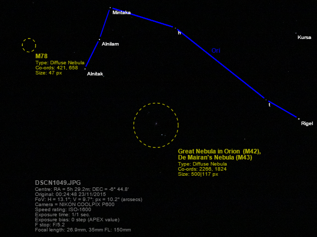 Sample output from PhotoPosition